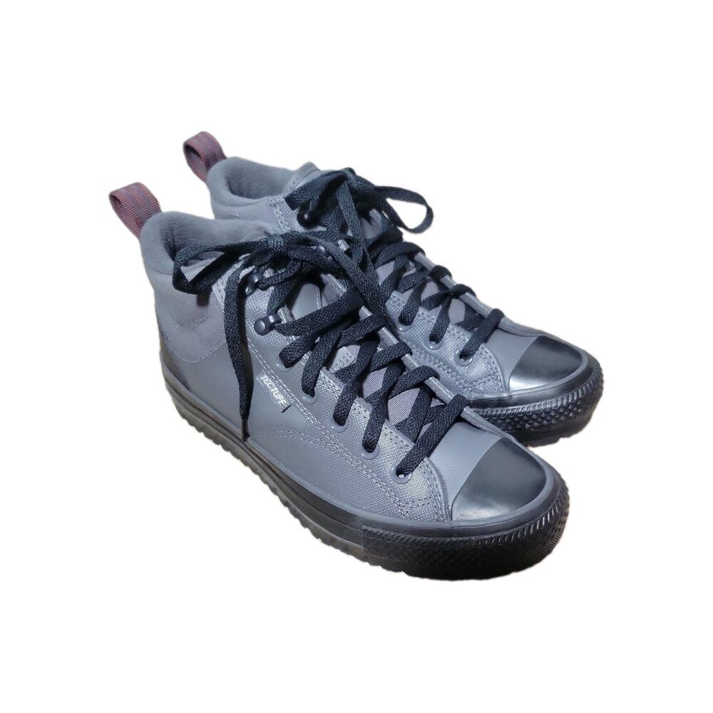 Converse All Star TECTUFF Shoes M Sz 8/W Sz 10 Gray Faux Fleece Lined Sneakers - Picture 2 of 11